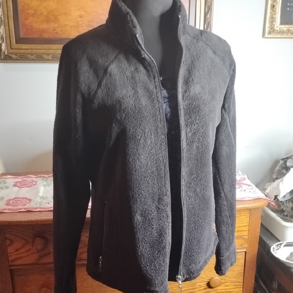 Danskin Now Black Teddy Jacket